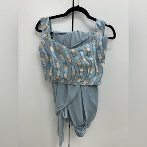 Jacket sari saree pre pleated with optional jacket Indian Pakistani party wear